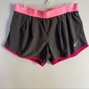 Nike Pink Gray Running Sports Shorts